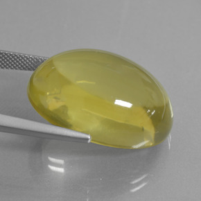 Cuarzo Limón natural de 43.06 ct, Corte Óvalo, Transparente