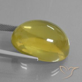 Cuarzo Amarillo claro medio natural de 50.56 ct, Ovalada, Transparente
