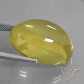 Cuarzo Amarillo miel claro natural de 56.08 ct, Ovalada, Transparente