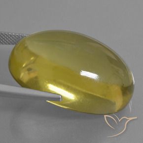 Cuarzo Amarillo púrpura natural de 55.39 ct, Ovalada, Transparente