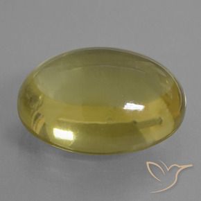 Cuarzo Amarillo medio natural de 53.11 ct, Ovalada, Transparente