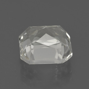 Cuarzo Blanco natural de 4.63 ct, corte esmeralda, VVS-VS