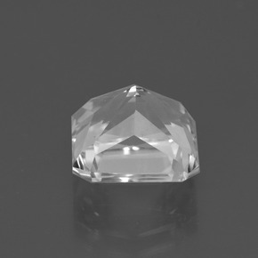 Cuarzo blanco natural de 4,73 ct, corte esmeralda, VVS-VS