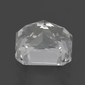 Cuarzo blanco natural de 6,73 ct, corte esmeralda, VVS
