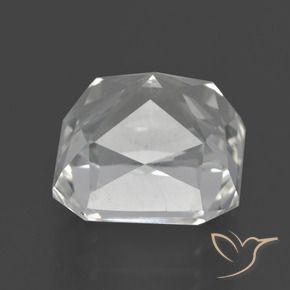 Cuarzo Blanco claro natural de 8.44 ct, Corte Octágono / Esmeralda, VVS-VS