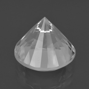 Cuarzo Blanco natural de 9.03 ct, Corte Redondo, VVS