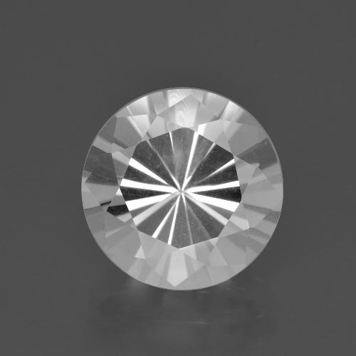Cuarzo Blanco natural de 5.59 ct, Corte Redondo, VVS