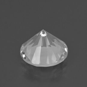 Cuarzo Blanco natural de 5.59 ct, Corte Redondo, VVS