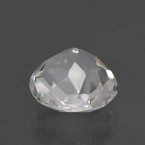 Cuarzo blanco natural de 5,69 ct, corte redondo, VVS-VS