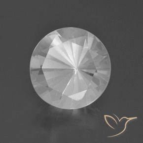 Cuarzo Blanco natural de 5.17 ct, Redondo, VVS
