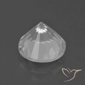 Cuarzo Blanco natural de 5.17 ct, Redondo, VVS
