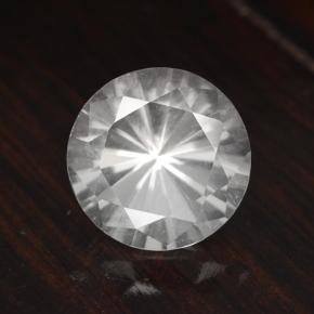 Cuarzo Blanco natural de 4.68 ct, Corte Redondo, VVS