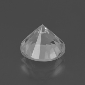 Cuarzo blanco natural de 3,06 ct, corte redondo, VVS-VS