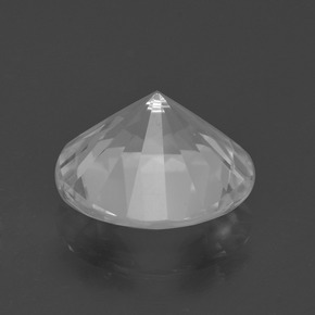 Cuarzo blanco natural de 5,03 ct, corte redondo, VVS-VS