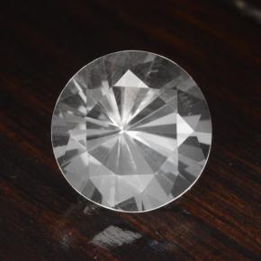 Cuarzo blanco natural de 4,71 ct, corte redondo, VVS
