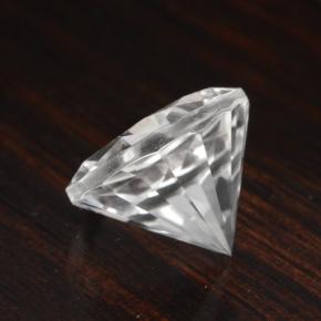 Cuarzo blanco natural de 4,71 ct, corte redondo, VVS