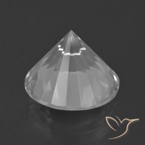Cuarzo Blanco natural de 7.05 ct, Redondo, VVS