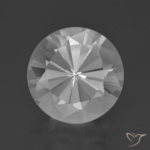 6.27ct Natural Blanco Cuarzo, Redondo, VVS