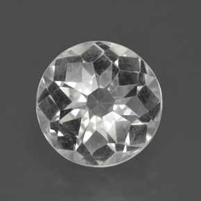 Cuarzo Blanco natural de 5.11 ct, Corte Redondo, VS