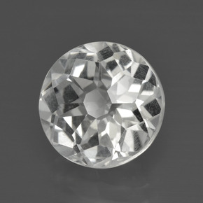 Cuarzo Blanco natural de 5.11 ct, Corte Redondo, VS