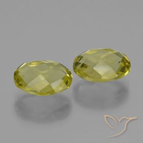 Gemas de Cuarzo Amarillo piña natural de 4.70 ct, Ovalada, VVS-VS