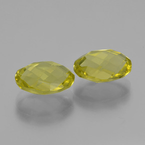 Gemas de cuarzo amarillo natural de 4,54 ct, corte óvalo, VVS-VS