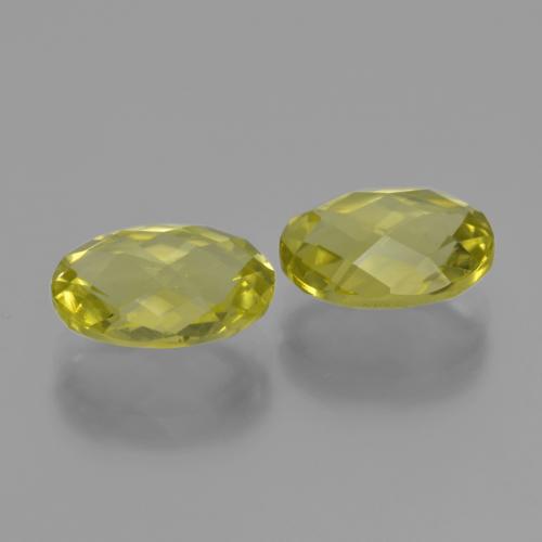 Gemas de cuarzo amarillo natural de 4,16 ct, corte óvalo, VVS-VS