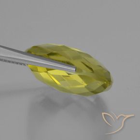 Cuarzo Amarillo claro natural de 24.10 ct, Forma Cojín, VVS-VS