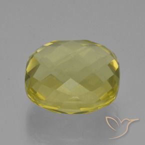 Cuarzo Amarillo claro natural de 27.82 ct, Forma Cojín, VVS-VS