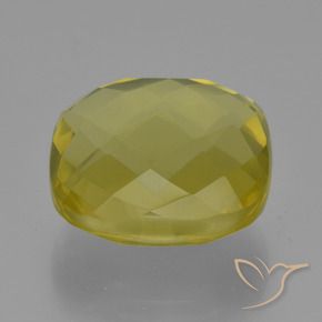 Cuarzo Amarillo claro natural de 28.01 ct, Forma Cojín, VVS-VS