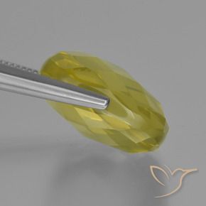 Cuarzo Amarillo claro natural de 28.01 ct, Forma Cojín, VVS-VS
