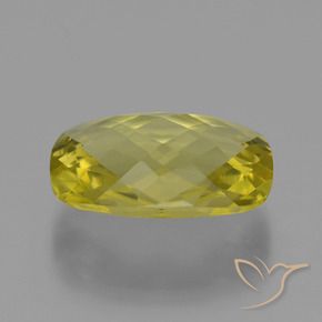 Cuarzo Amarillo claro natural de 14.33 ct, Forma Cojín, VVS