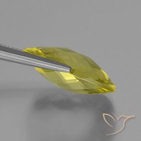 Cuarzo Amarillo claro natural de 14.33 ct, Forma Cojín, VVS