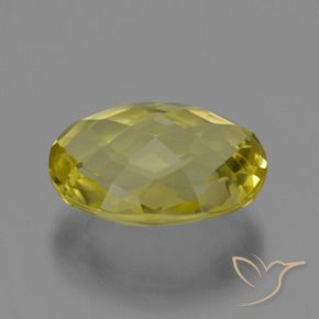 Cuarzo Amarillo claro natural de 16.43 ct, Ovalada, VVS-VS