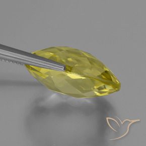 Cuarzo Amarillo claro natural de 16.43 ct, Ovalada, VVS-VS