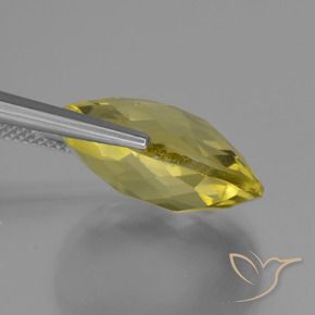 Cuarzo Amarillo piña natural de 15.00 ct, Ovalada, VVS-VS
