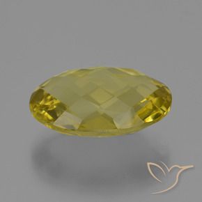 Cuarzo Amarillo claro natural de 15.21 ct, Ovalada, VS