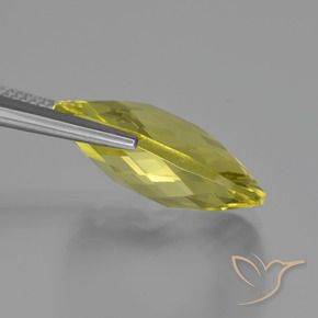 Cuarzo Amarillo claro natural de 14.63 ct, Forma Cojín, VVS