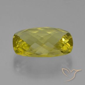 Cuarzo Amarillo claro natural de 14.01 ct, Forma Cojín, VVS