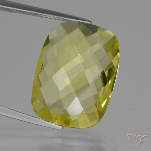 14.81ct Natural Amarillo claro Cuarzo, Forma Cojín, VVS