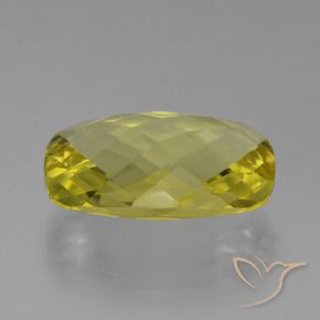 Cuarzo Amarillo piña natural de 14.69 ct, Forma Cojín, VVS