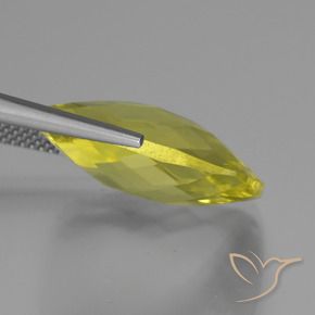 Cuarzo Amarillo limón natural de 14.86 ct, Forma Cojín, VVS