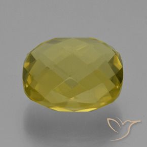 Cuarzo Amarillo claro natural de 27.10 ct, Forma Cojín, VVS-VS