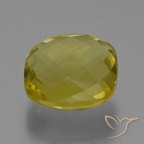 Cuarzo Amarillo claro natural de 28.20 ct, Forma Cojín, VVS