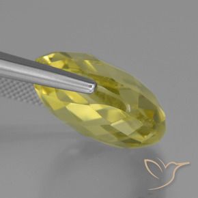 Cuarzo Amarillo piña natural de 26.65 ct, Forma Cojín, VVS