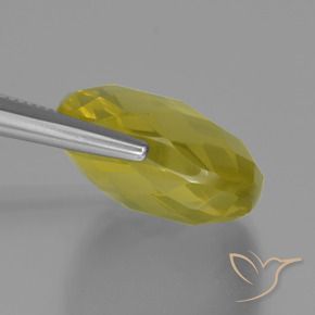 Cuarzo Amarillo claro medio natural de 26.94 ct, Forma Cojín, VVS