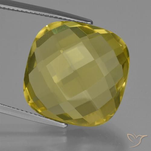 27.30ct Natural Amarillo claro Cuarzo, Forma Cojín, VVS