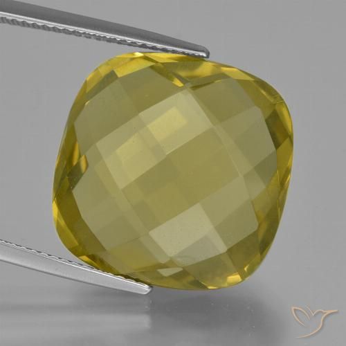 25.94ct Natural Amarillo claro Cuarzo, Forma Cojín, VVS-VS, Photo A
