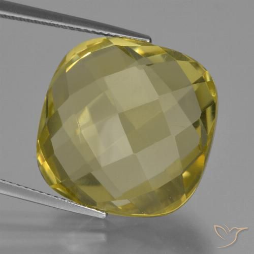 27.43ct Natural Amarillo claro Cuarzo, Forma Cojín, VVS
