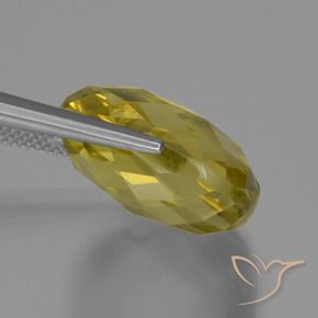 Cuarzo Amarillo claro natural de 27.43 ct, Forma Cojín, VVS